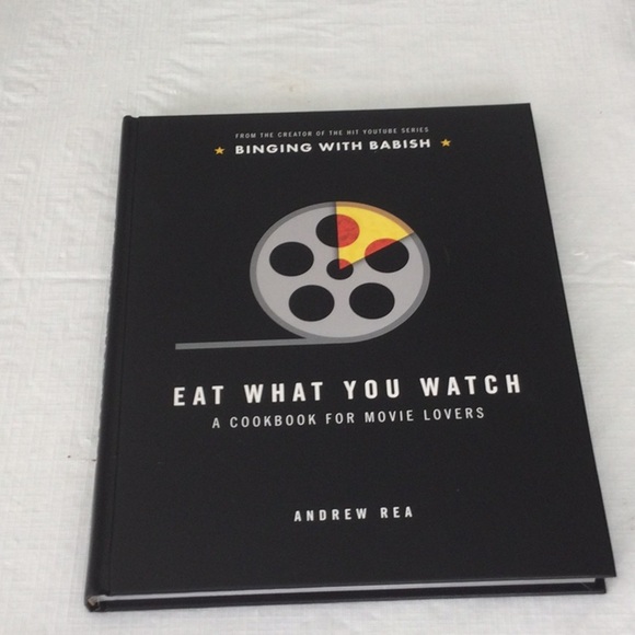 Eat What You Watch: A Cookbook for Movie Lovers by Andrew Rea - Black Cover - Picture 1 of 4